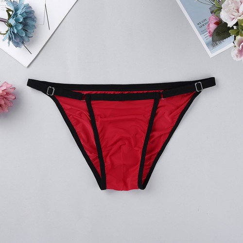 Sexy Men Lingerie Soft Silk String Bikini Brief Low Rise Panties Thong Underwear - Picture 8 of 31