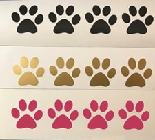  100 Paw Prints Cat Dog Vinyl Decal Stickers Puppy Kittens Paw patrol Yeti Cup