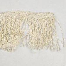 Fringe Retro Sewing Trim 3.5" Rayon Chainette Off White 11.5 Yards in 2 pieces