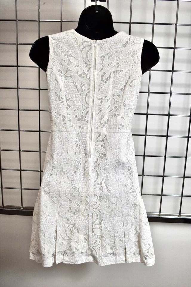 DKNY White Lace Girls Fancy Sleeveless Dress Size Large or 14 Youth On Sale - Image 4 of 4