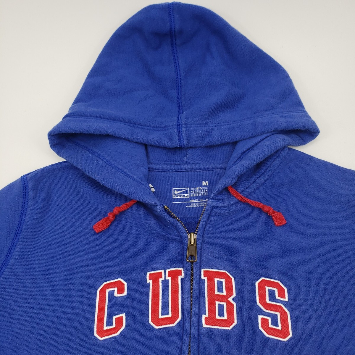 Nike Chicago Cubs Hoodie Embroidered Full Zip Sweatshirt