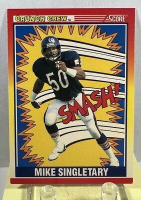 477 大リーグカード　マイケル.タッカー 🔥1990 Score Mike Singletary #554 “The Minister Of DEFENSE” Run At