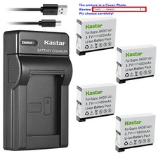 Kastar Battery Slim Charger for Genuine GoPro AHDBT-401 Original Hero 4 HERO4