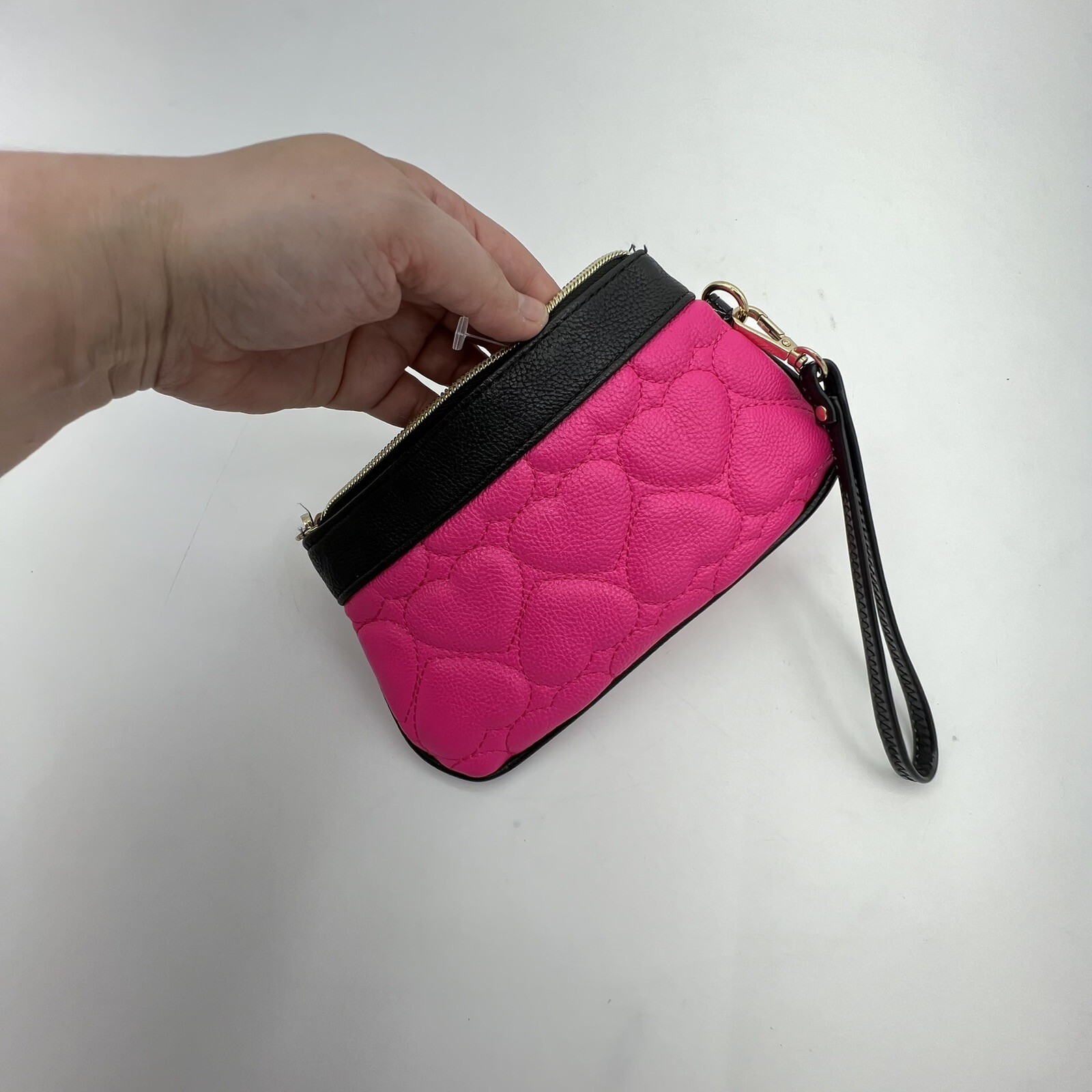 Betsey Johnson Pink Trapezoid Be Mine Fushia Make… - image 6