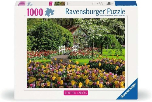 NEW SEALED Ravensburger 00851 Keukenhof Gardens Netherlands 1000Pc Jigsaw Puzzle - 第 1/12 張圖片
