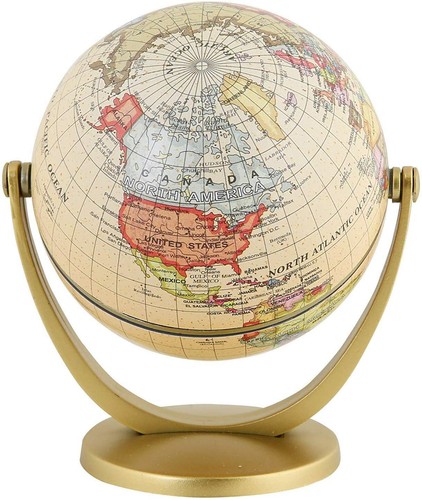 WORLD GLOBE EARTH Map Rotating Geography Ocean Classroom Learning Desktop - Picture 6 of 12