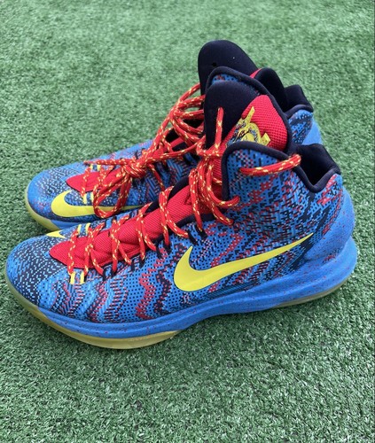 Nike KD 5 Christmas 2012 Man’s Size 10 Used 554988-401 No Box - Picture 11 of 12