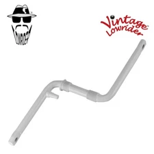 165MM LONG ONE-PIECE CRANK Vtg ORIGINAL LOWRIDER STEEL GENUINE 6.5" WHITE