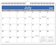 2025-2026 Wall Calendar - 2025-2026 Calendar 18-Month Calendar Runs from Jul ...