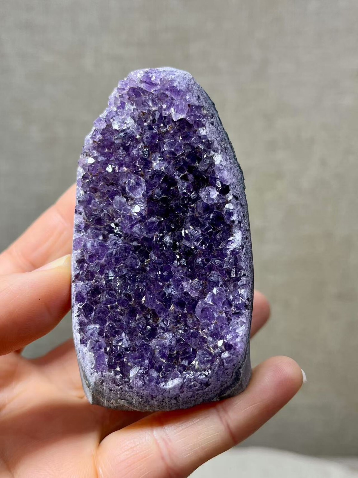 Natural Amethyst Cluster Crystal Quartz Cutting Base for Repair Sample