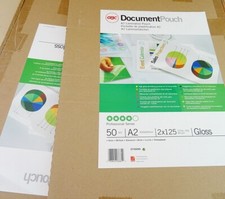 75x GBC 3745099 Torba foliowa do laminowania | DIN A2, błyszcząca, 250 mic 426x600mm