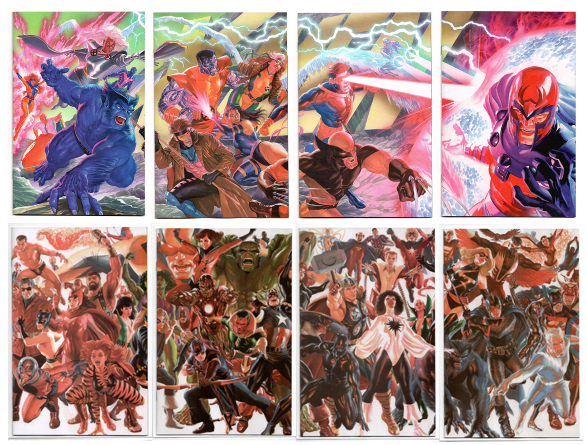 X-MEN/AVENGERS Alex Ross CONNECTING Cover VIRGIN Variant SET Lot