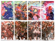 X-MEN/AVENGERS Alex Ross CONNECTING Cover VIRGIN Variant SET Lot of 8 2023