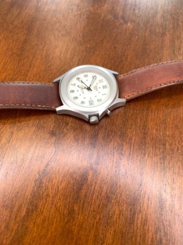Brighton Harbor Light 5 ATM Japan movement VTG Field watch Stainless NEW battery - Picture 4 of 8