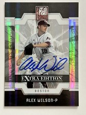 Alex Wilson 2009 Panini Elite Autographe Turn of the Century #’d 124/710 Red Sox