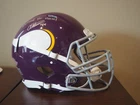 Minnesota Vikings Mettelus/Cashman signed/inscribed authentic speed helmet, COA