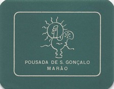 Pousada De Sao Goncalo Marao Portugal Vintage Hotel Luggage Label MNH Rooster