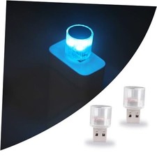 USB LED Car Interior Night Light, 2 Pcs Universal Mini USB LED Decoration