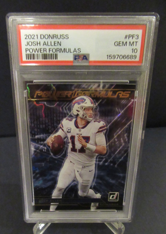 2021 Donruss #PF3 Josh Allen Power Formulas PSA 10 Gem Mint Buffalo Bills