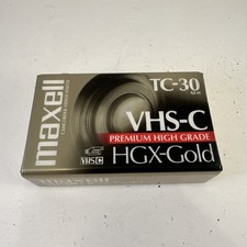 NEW Sealed Maxell MAX203010 High Grade VHS-C Videotape Cassette