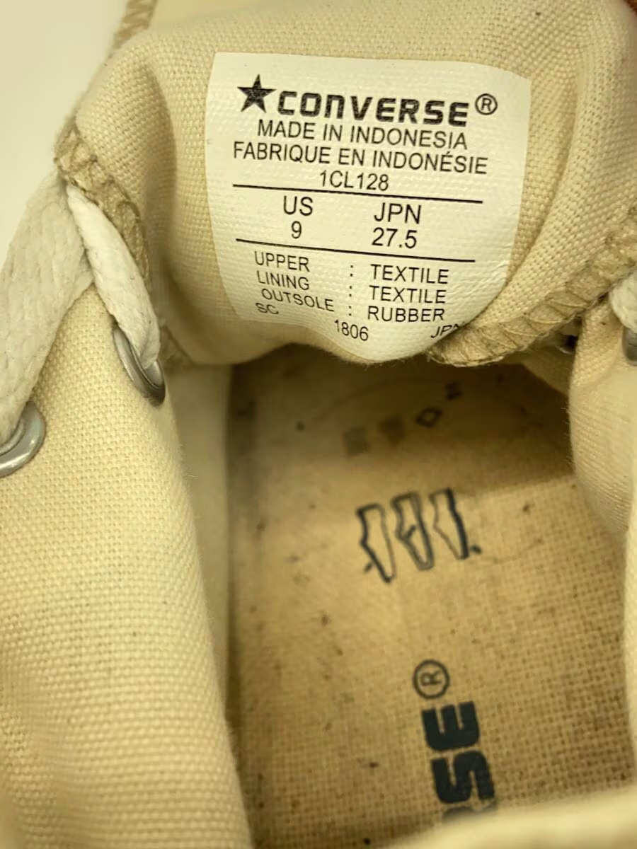 Converse High-Cut Sneakers/27.5Cm/Beg/Canvas BAQ45 thumbnail 5