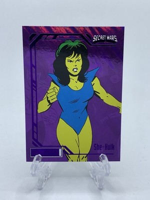 2024 UD - Marvel Allegiance - Secret Wars 1984 - She-Hulk #31 - Purple Box /99