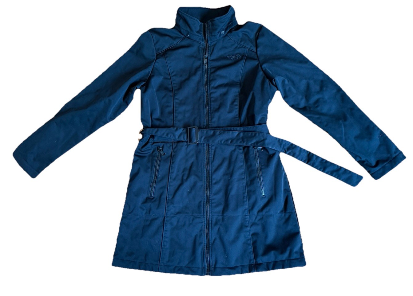 The North Face Women's Large Laney Trench Black Lined APEX Jacket No Hood