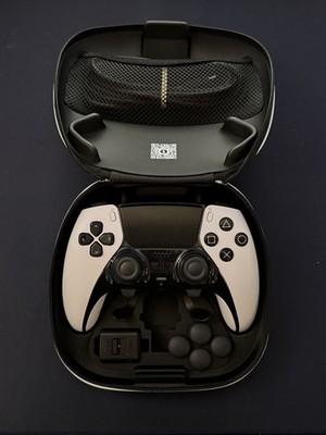 Sony DualSense Edge Wireless Controller White Black w/ Carrying Case