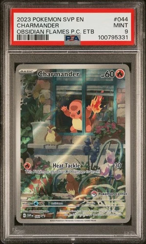 PSA 9 Charmander 044 - Pokemon Center ETB Promo Pokemon Card - Pokemon TCG