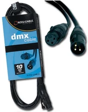 American DJ AC3PDMX50 50 Ft 3 Pin Dmx Polyvinyl Chloride Cable Dufoil Braided
