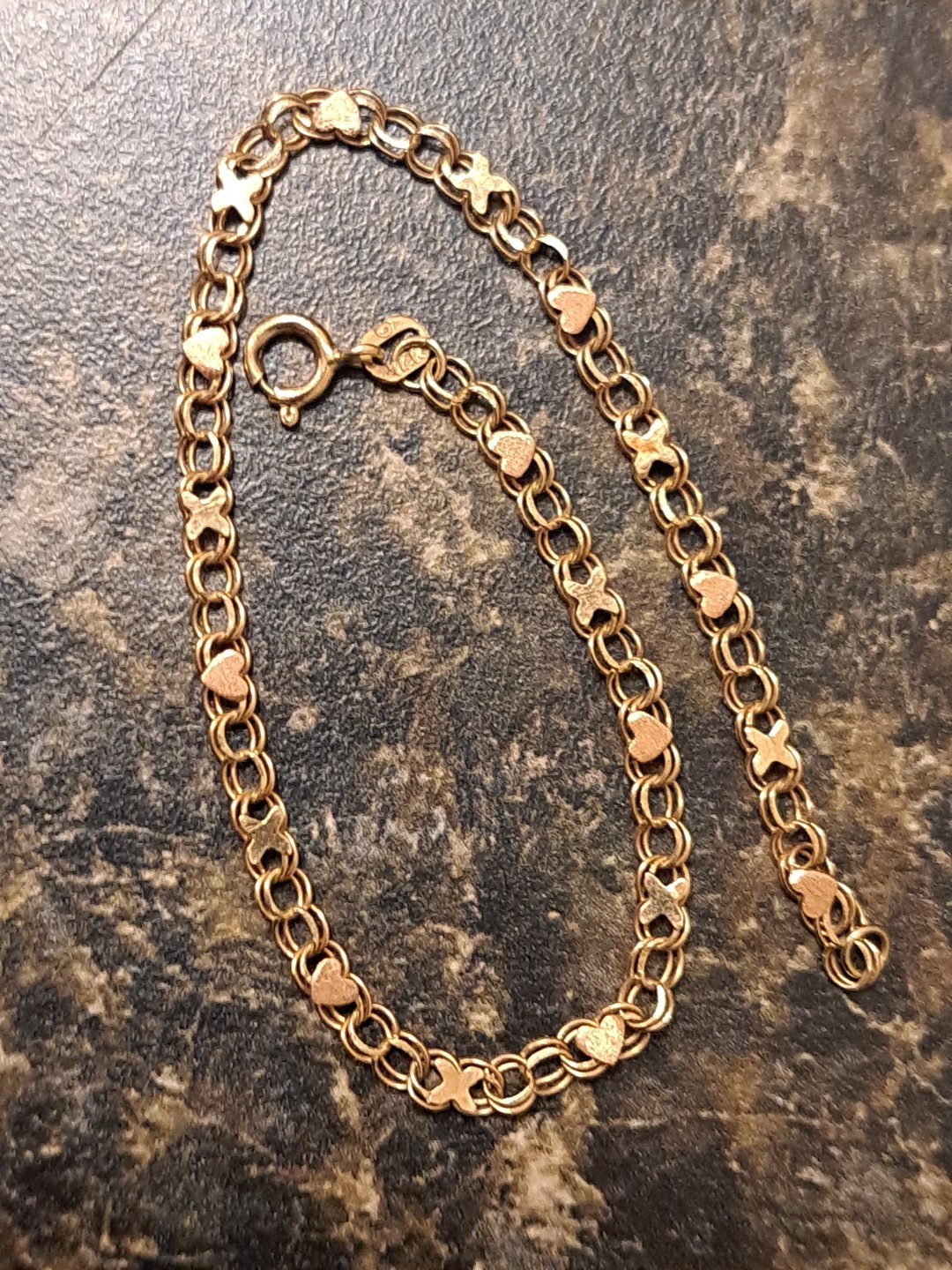 14 Karat Yellow Solid Gold Delicate Designer Brac… - image 16