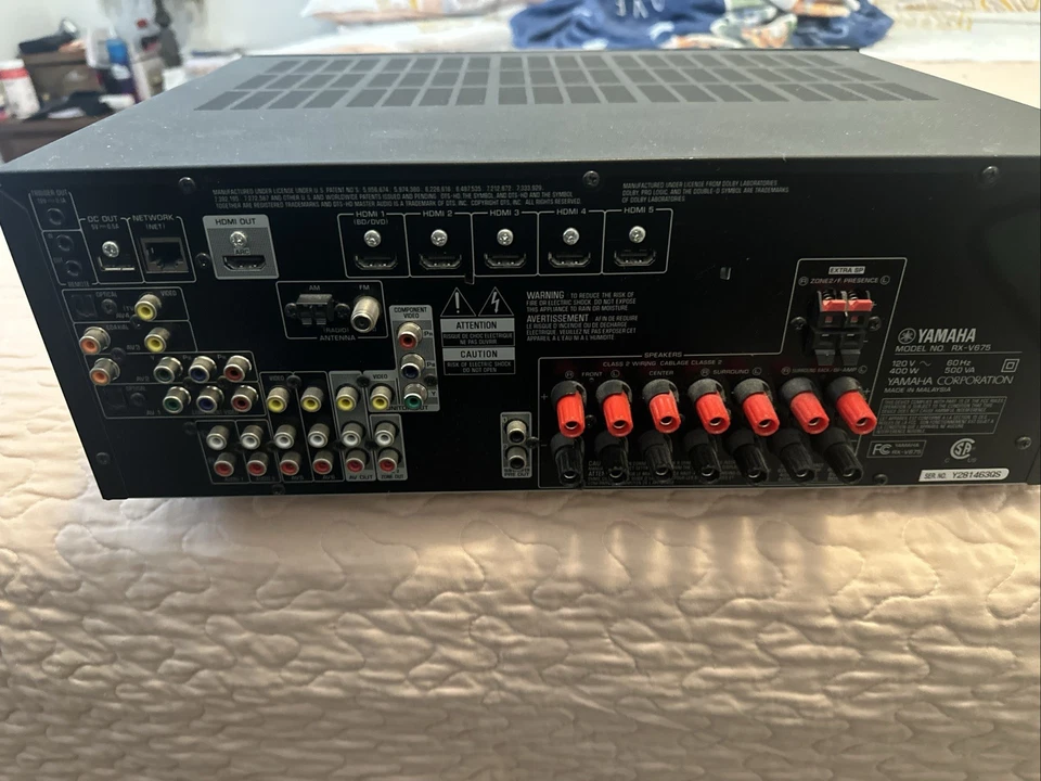Yamaha RX-V675 AV Surround Receiver Black - Image 4 of 4