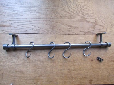 Rustikales Gusseisen Küche Speisekammer Regal Topf Pfanne Becher Tassenregal Traditionell Vintage