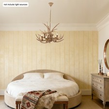 Antler Chandelier 6 Light Deer Horn Hanging Lamp Pendant Light Ceiling Fixture.