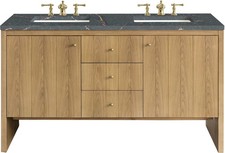 James Martin Vanities 435-V60D-FPBL Hudson 60