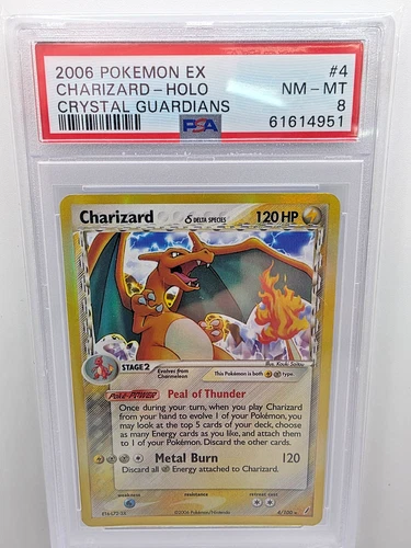 Charizard (Delta Species) 4/100 Crystal Guardians Holo PSA 8 Ebay Authenticated