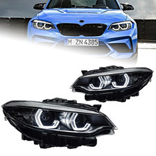 LED Headlights Assembly For BMW 2 Series F23 F22 F87 M2 Halogen Facelift 14-21