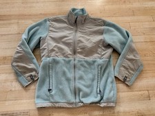 The North Face Girl  s Denali Fleece Jacket XL Youth Blue Gray Full Zip Pockets