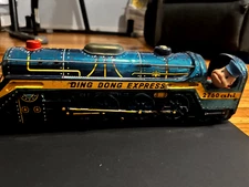 Vintage Modern Toys Japanese Tin Train Ding Dong Express 2760 Battery