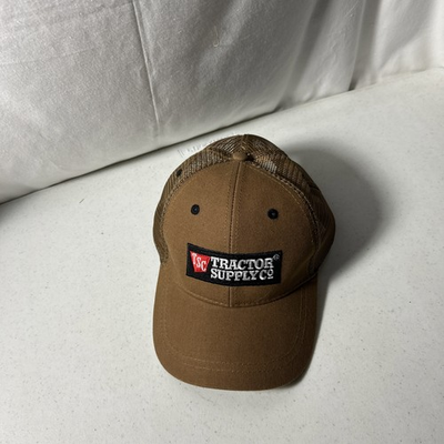 #ad Tractor Supply Co Adjustable Strap Mesh Back Brown Hat $9.99