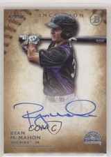 2015 Bowman Inception Prospect Auto Gold 12/50 Ryan McMahon #PA-RM Auto r7d