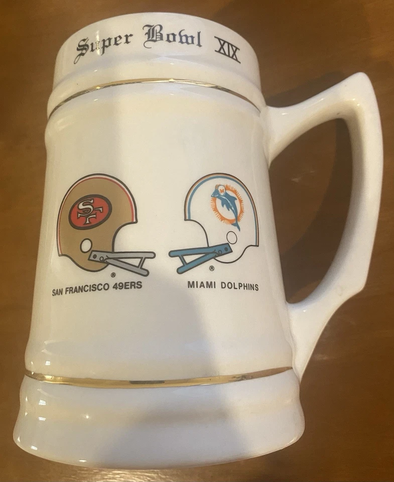 TAZA DE CERÁMICA 49ERS/DOLPHINS SUPER BOWL XIX 19 PIEDRA Foto 3 de 3