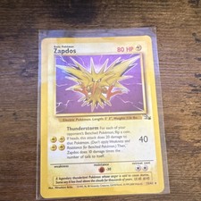 WoTC Pokémon Fossil Zapdos 15/62 Holo Rare 80HP English Unlimited on eBay