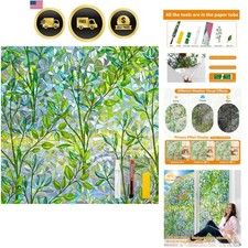Window Privacy Film Stain Glass Window Film Rainbow Window Film Window clings...