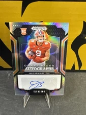 2025 Panini Prizm Draft Picks Jake Briningstool, Clemson Tigers, RC Rookie Auto