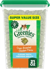 Greenies Feline Adult Dental Cat Treats, Oven 1.31 Pound (Pack of 1), Chicken 