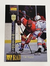 1994 Signature Rookies Tetrad Hockey #/7750 Auto - Tim Taylor - Adirondack