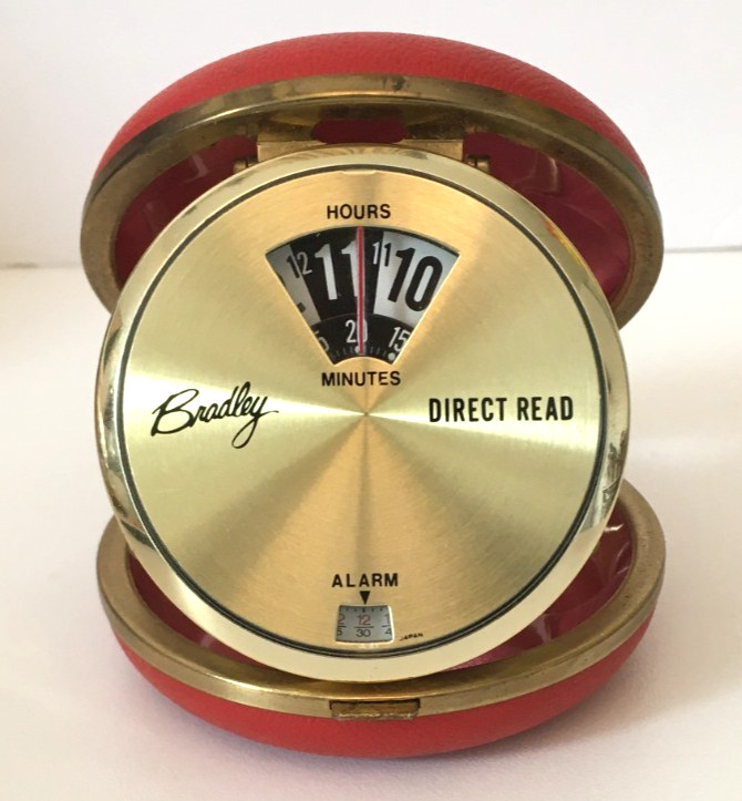 Bradley Direct Read Vintage Round Red Travel Working Alarm Clock Made In Japan photo Bradley Direct Read Vintage Round Red Travel Working Alarm Clock Made In Japan featured image