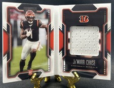 2021 Panini Playbook - Freshman Booklet Relics Ja'Marr Chase #FRB-11 /175 (MEM,