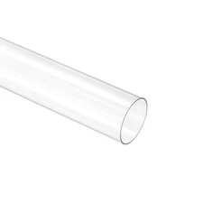 Plastic Pipe Rigid Round Tube Clear 1.5"(37.6mm) ID 1.6"(40mm) OD 14" (350mm)